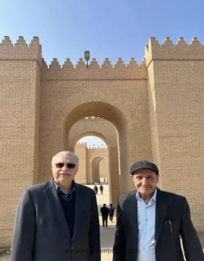 محمد علي محيي الدين والدكتور محمد سعيد الطريحي في بابل